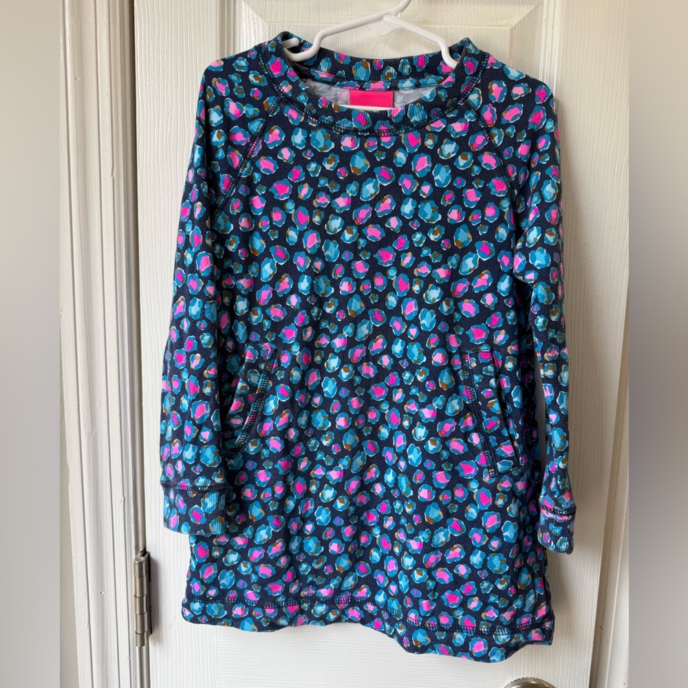 Lilly Pulitzer Mini Beach Comber Dress in Navy Spotted in the Wild
